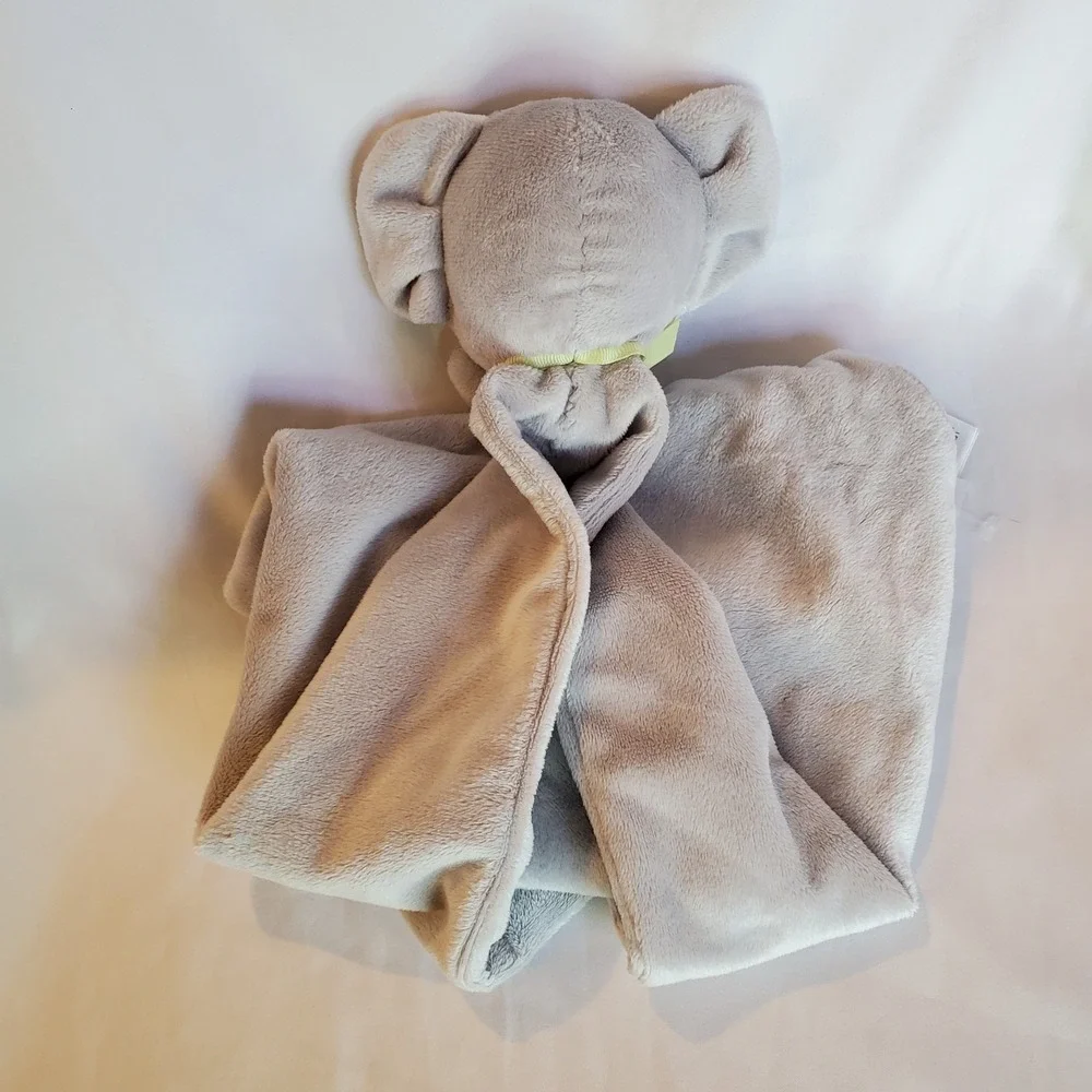 Carters Precious‎ Firsts Grey Elephant Lovey Soft Security Blanket Rattle 13x13